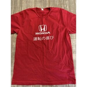 HONDA‎ Logo Red T-Shirt Size Large JDM Accord/Civic Si TypeR, New Condition